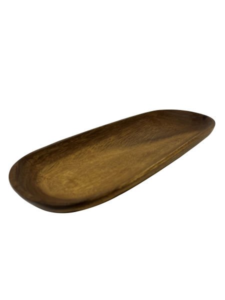 AKASYA AĞACI EL YAPIMI OVAL SUNUM TABAĞI WD6315 33*13CM