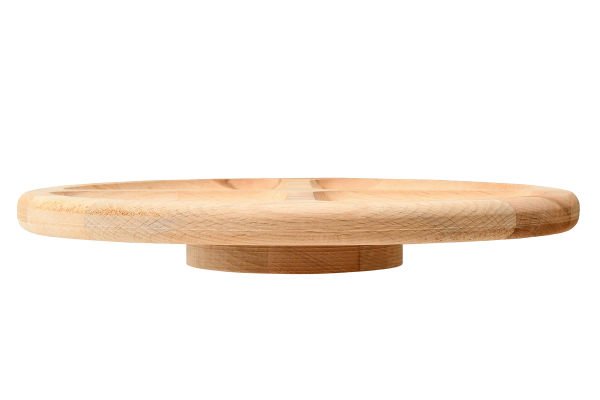 BAMBU EL YAPIMI 4 BÖLMELİ DÖNEN SERVİS VE SUNUMLUK 88603  29*29CM