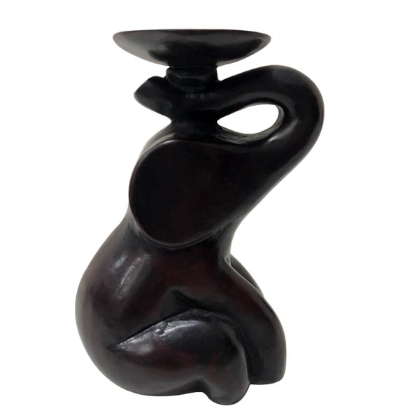 REÇİNE OTURAN FİL TEALIGHT MUMLUK 14*9CM
