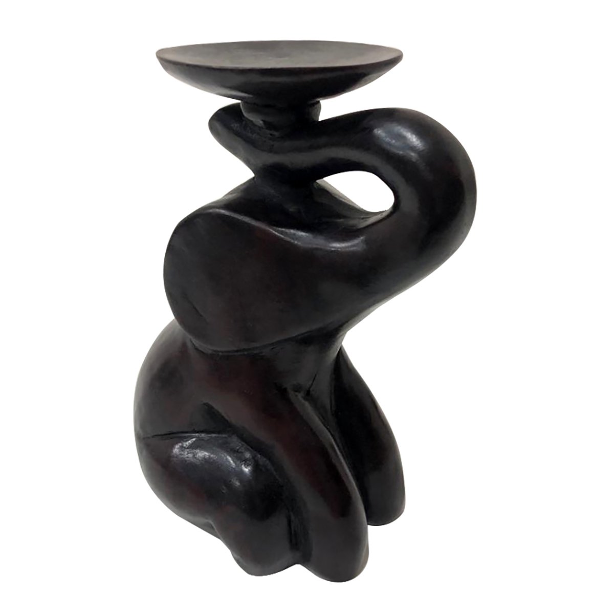 REÇİNE OTURAN FİL TEALIGHT MUMLUK 14*9CM