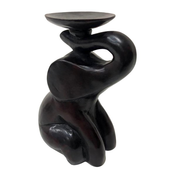REÇİNE OTURAN FİL TEALIGHT MUMLUK 14*9CM