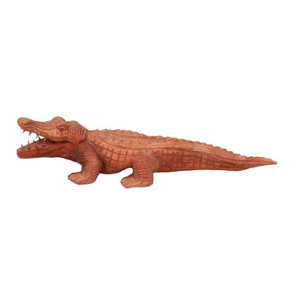 AHŞAP AĞZI AÇIK TİMSAH 53 CM