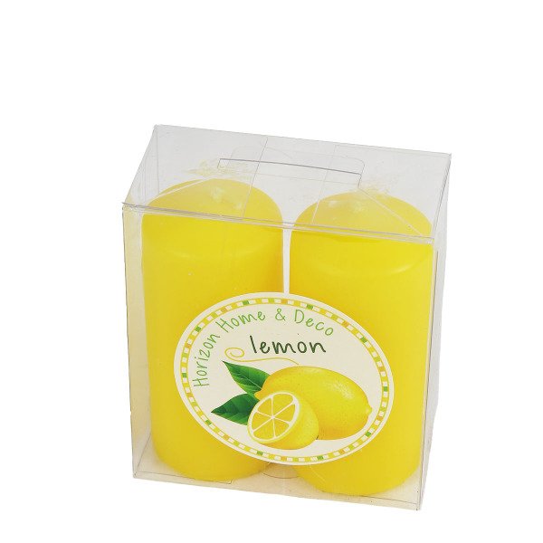 KOKULU 2'Lİ MUM LİMON