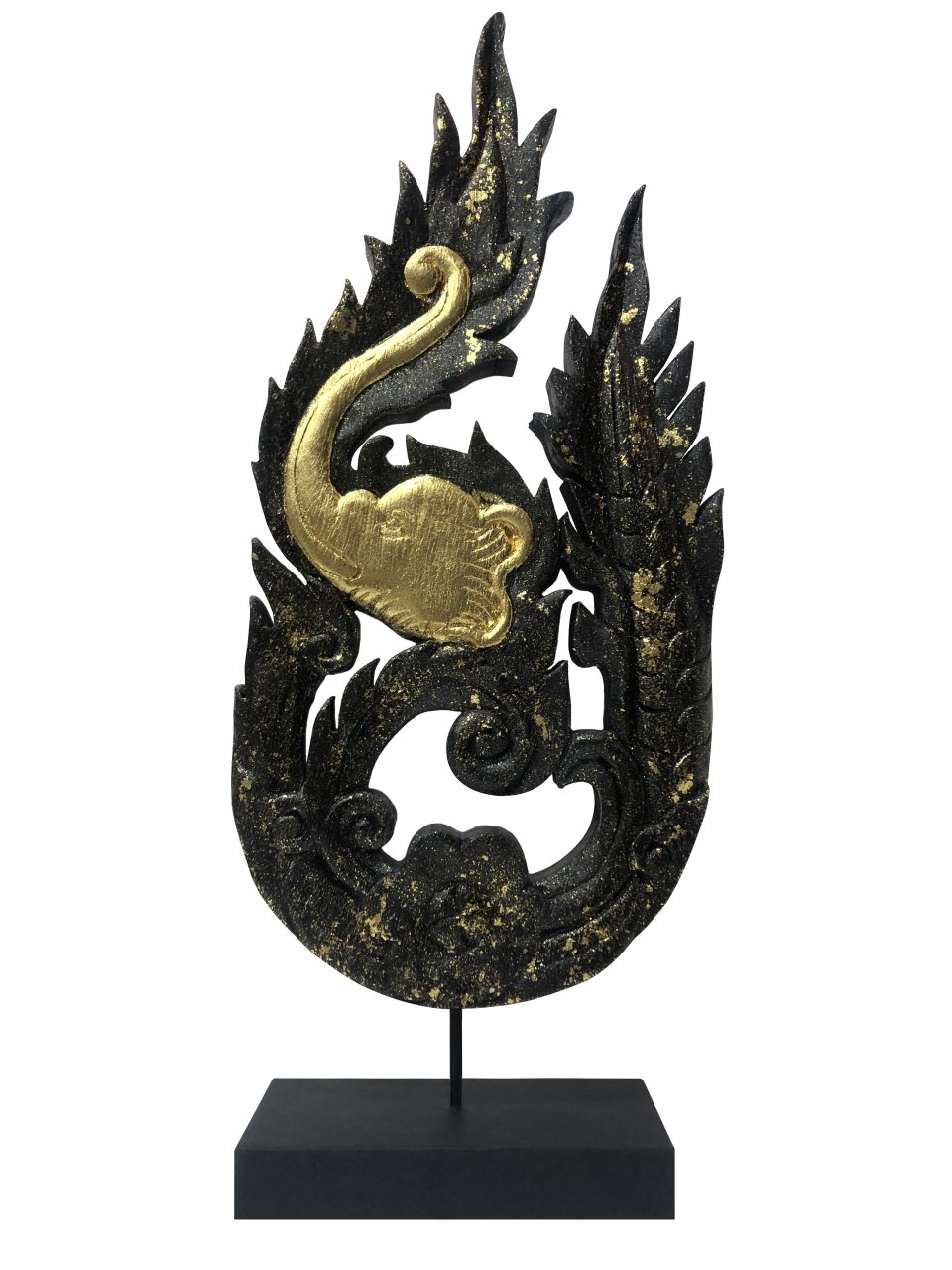 AHŞAP EL YAPIMI FİL DESENLİ STANDLI PANEL  60*24CM
