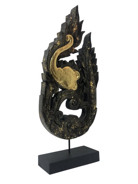 AHŞAP EL YAPIMI FİL DESENLİ STANDLI PANEL  60*24CM
