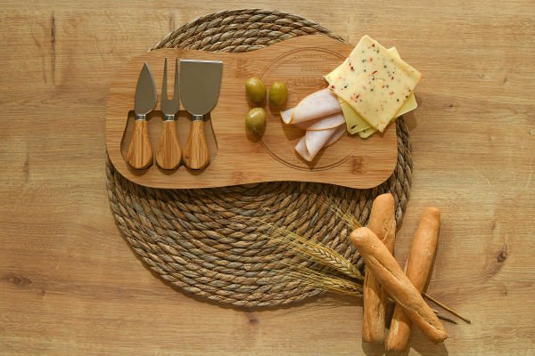 B0122 HUME 4 PARÇA BAMBU PEYNİR DÜNYASI 33CM