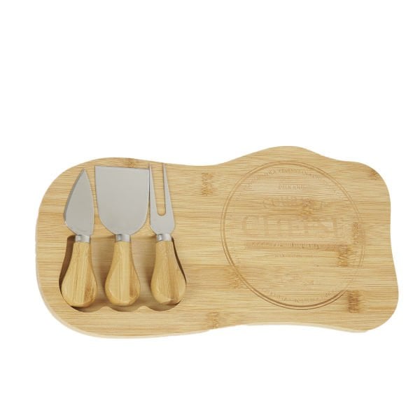 B0122 HUME 4 PARÇA BAMBU PEYNİR DÜNYASI 33CM