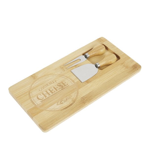 B1030 GORGON 3 PARÇA BAMBU PEYNİR SETİ 30CM
