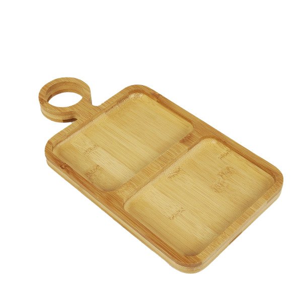 BAMBU 2'Lİ SUNUMLUK/ÇEREZLİK 25*17CM
