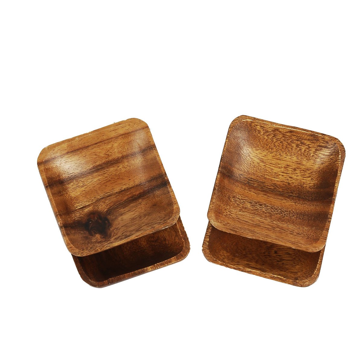 AKASYA AĞACI EL YAPIMI 4'LÜ ÇEREZLİK KARE RE-012 4,5x11CM
