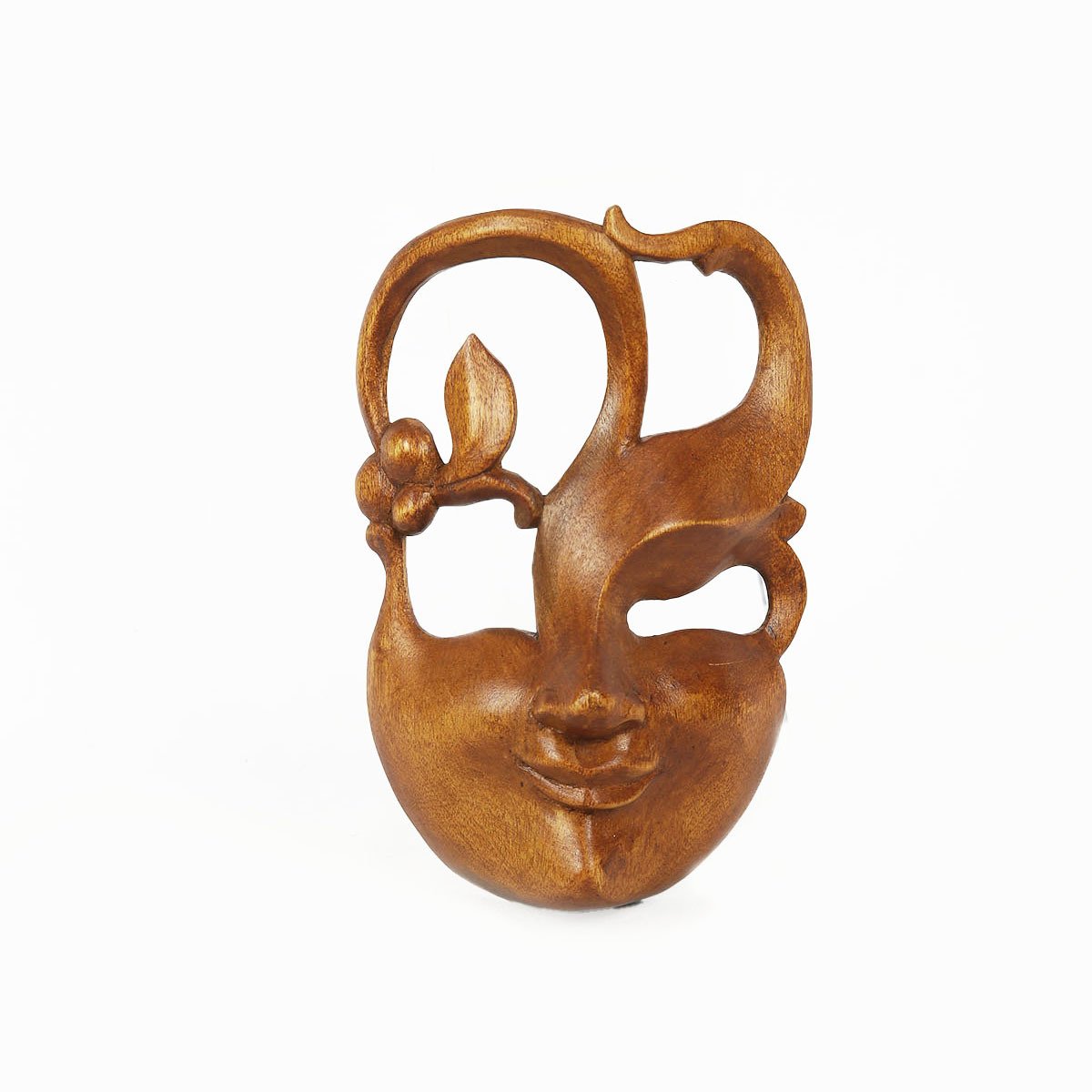 AHŞAP DEKORATİF OYMALI TİYATRAL  MASK 17 CM