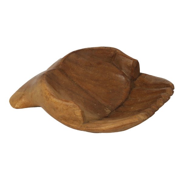 AHŞAP ÇOK AMAÇLI KAP/OBJE/ÇEREZLİK 2'Lİ EL  25 CM