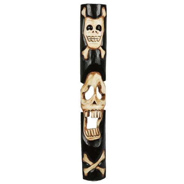 AHŞAP KURU KAFA EL YAPIMI MASK / DUVAR DEKORU  1 METRE