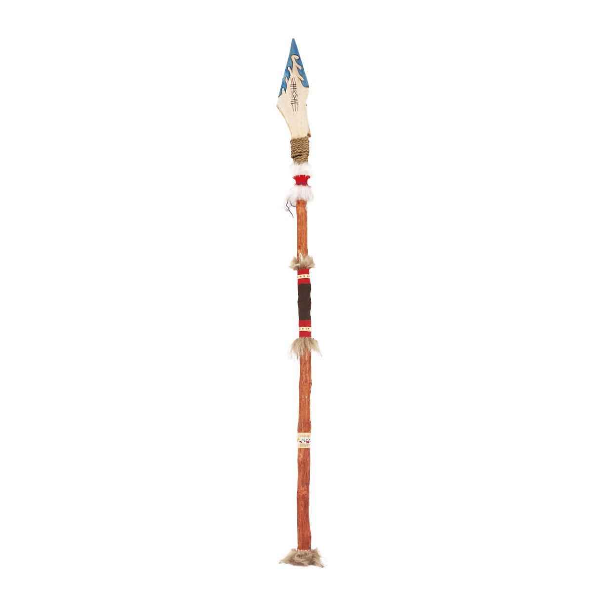 KEMİKLİ  AFRİKA KABİLE MIZRAĞI 130 CM