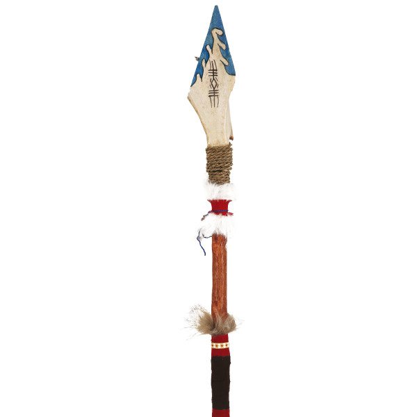 KEMİKLİ  AFRİKA KABİLE MIZRAĞI 130 CM