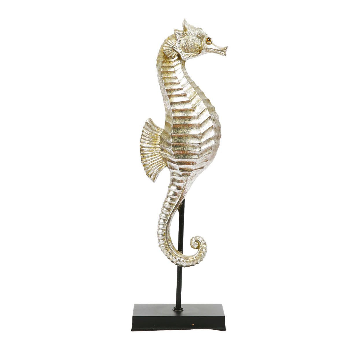 POLYESTER STANDLI  DENİZ ATI DEKORATİF BİBLO 52 CM