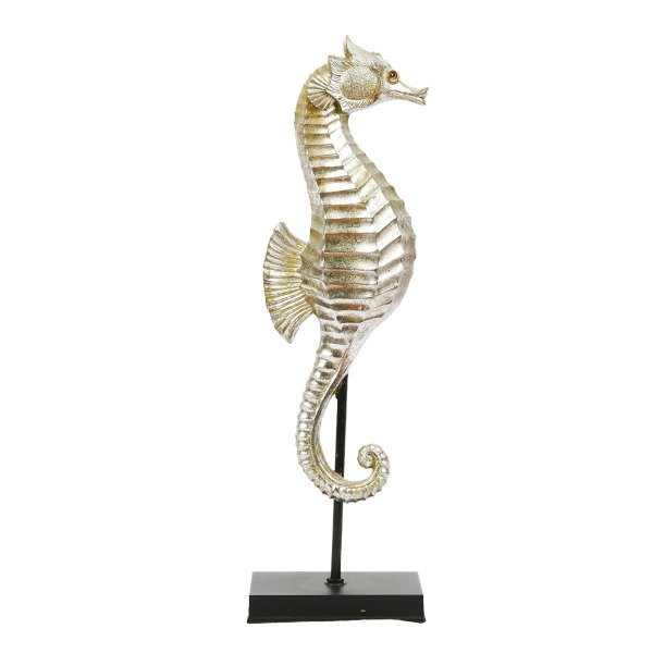 POLYESTER STANDLI  DENİZ ATI DEKORATİF BİBLO 52 CM
