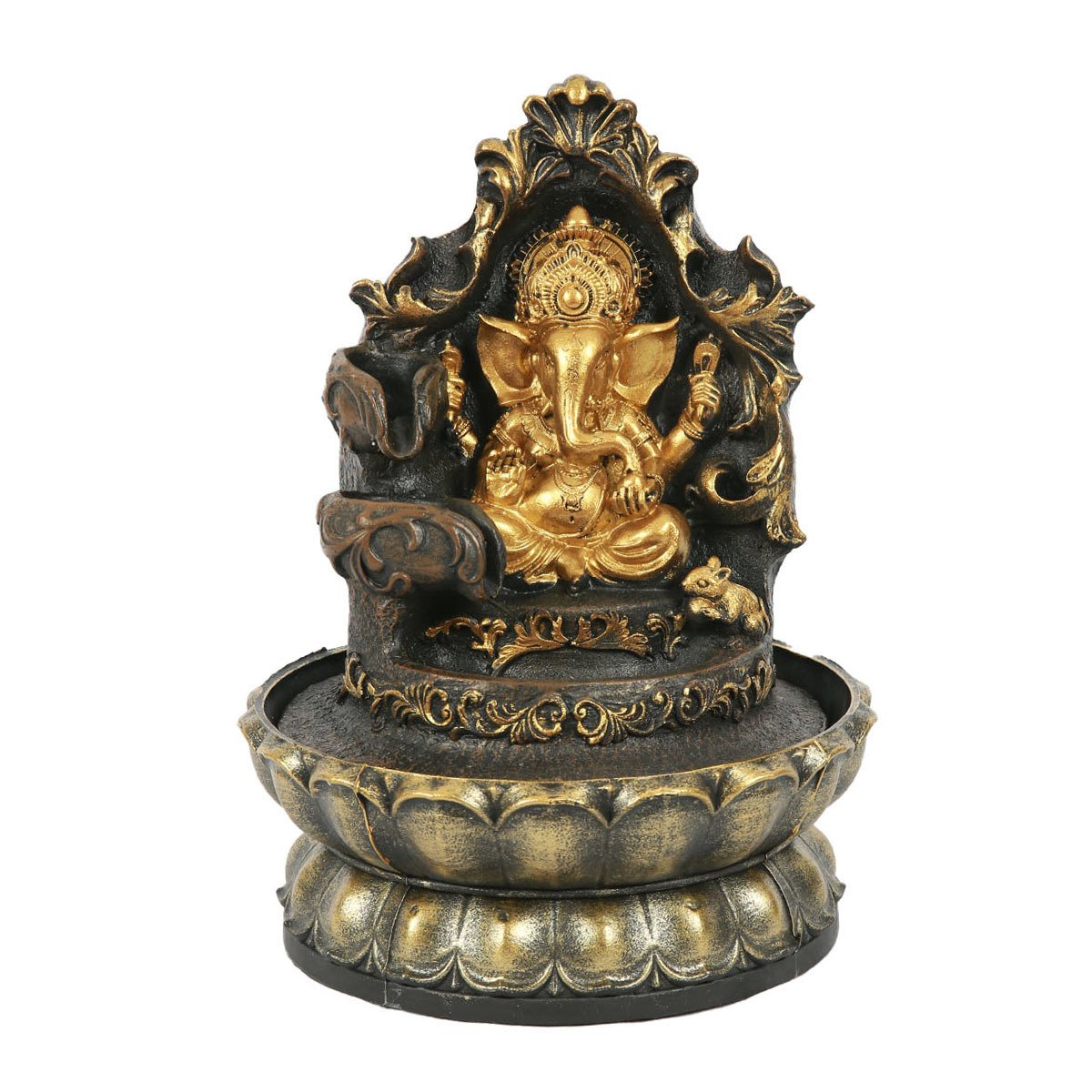 POLYESTER GANESHA ŞELALE (GOLD,SİYAH) 21*27 CM