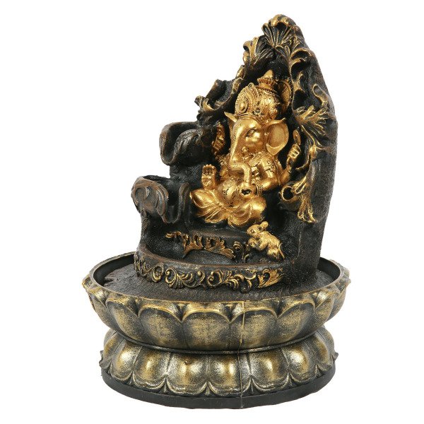POLYESTER GANESHA ŞELALE (GOLD,SİYAH) 21*27 CM