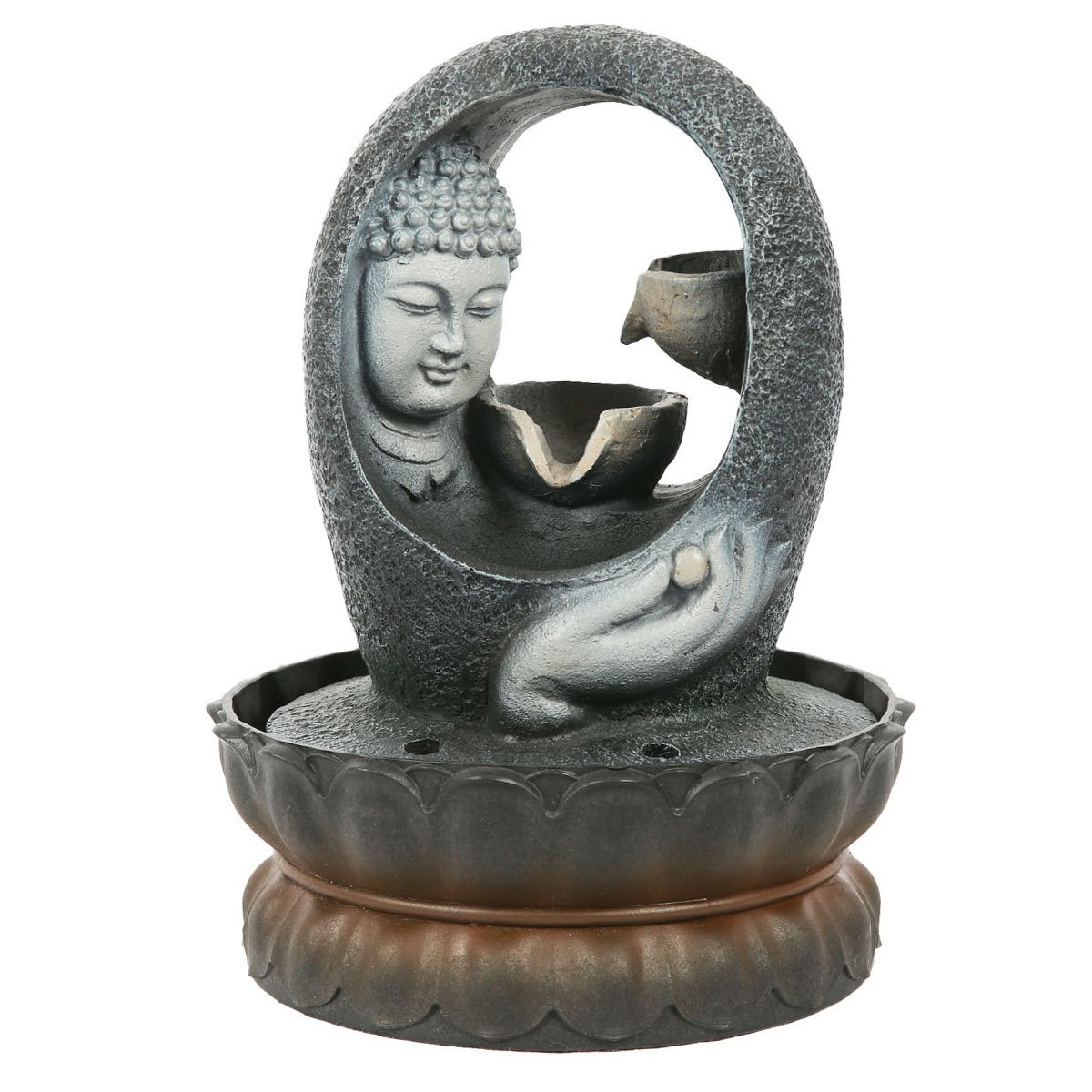 POLYESTER BUDDHA KAFALI  ŞELALE 20*28 CM