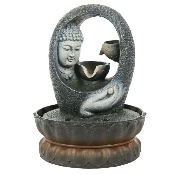 POLYESTER BUDDHA KAFALI  ŞELALE 20*28 CM