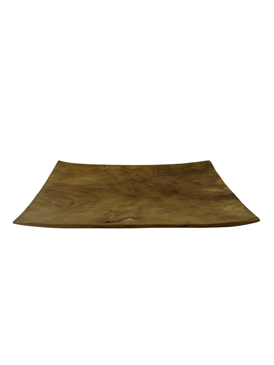 TEAK AĞACI EL YAPIMI SERVİS VE SUNUMLUK 26*19CM