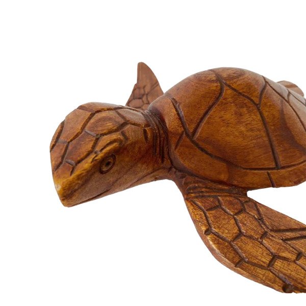 AHŞAP 2'Lİ DENİZ KAPLUMBAĞASI  15 ,25 CM