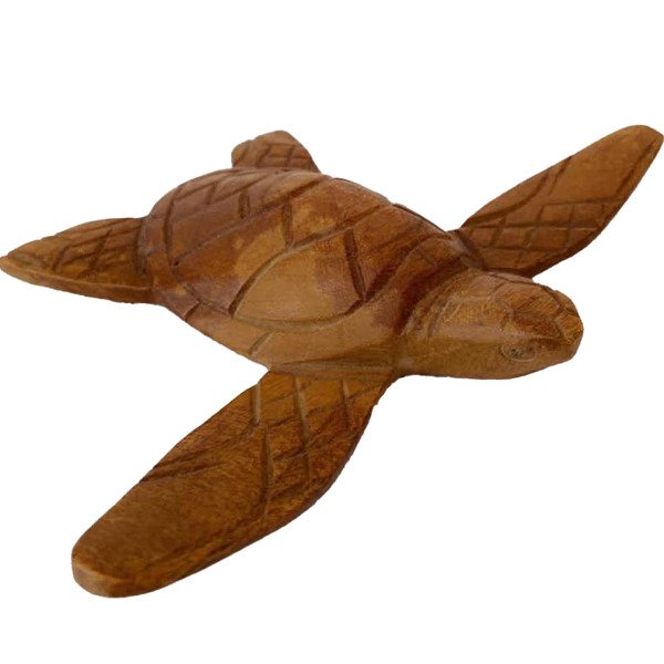 AHŞAP 2'Lİ DENİZ KAPLUMBAĞASI  15 ,25 CM