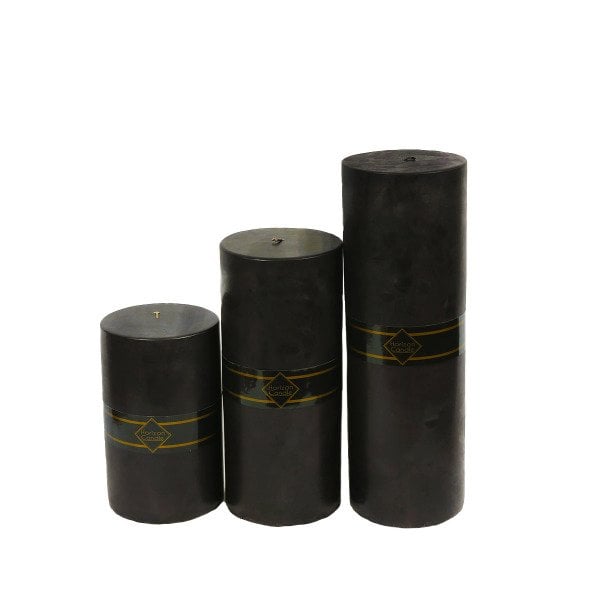 BATTAL BOY SİYAH 3 BOY MUM 15x25,15x35,15x45 CM
