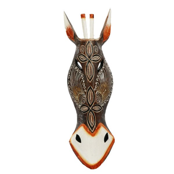 MİNDİ AĞACINDAN EL YAPIMI 5'Lİ ZEBRA VE ZÜRAFA MASK