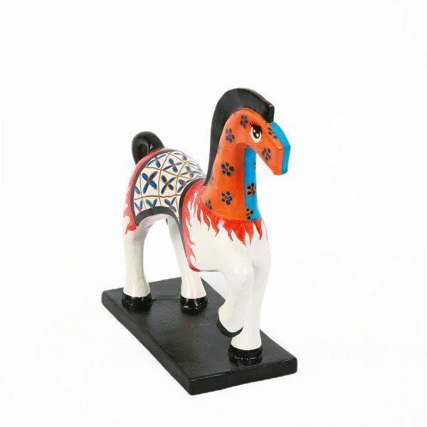 REÇİNE AT STANTLI RENKLİ BİBLO  20*20 CM