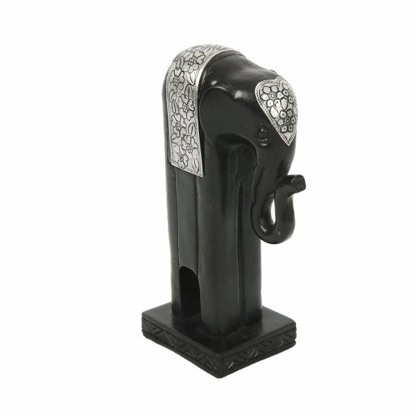 REÇİNE GÜMÜŞ İŞLEMELİ STANDLI FİL BİBLO  11*19 CM