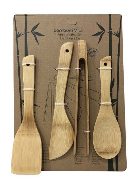 BAMBU MIOLI 4 PARÇA MUTFAK SETİ