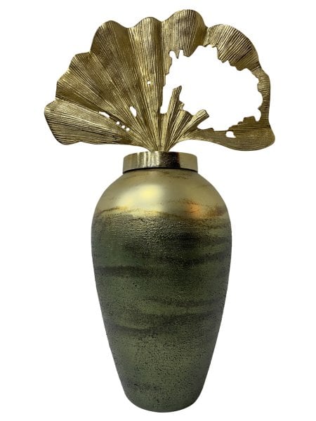 PETROL GOLD  GİNKOLU CAM KÜP 71*44*27 CM