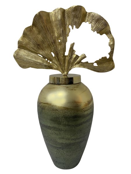 PETROL GOLD  GİNKOLU CAM KÜP 71*44*27 CM