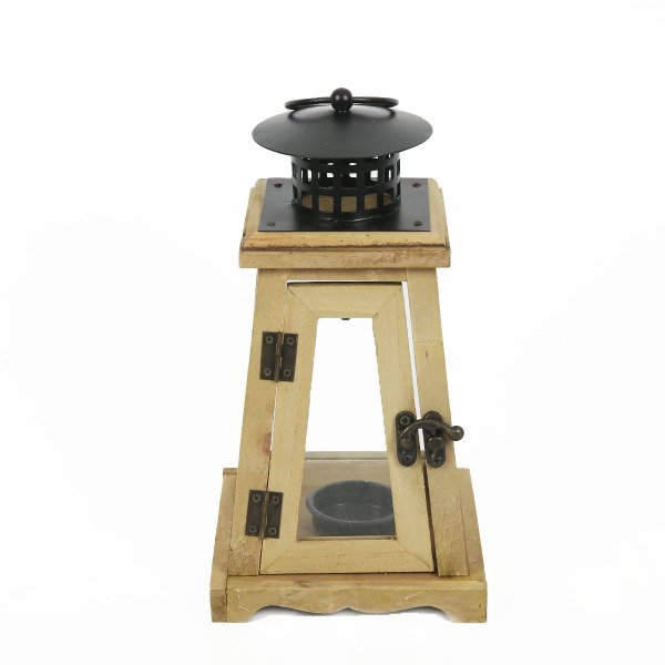 AHŞAP EL YAPIMI TEALIGHT FENER MUMLUK 24 CM