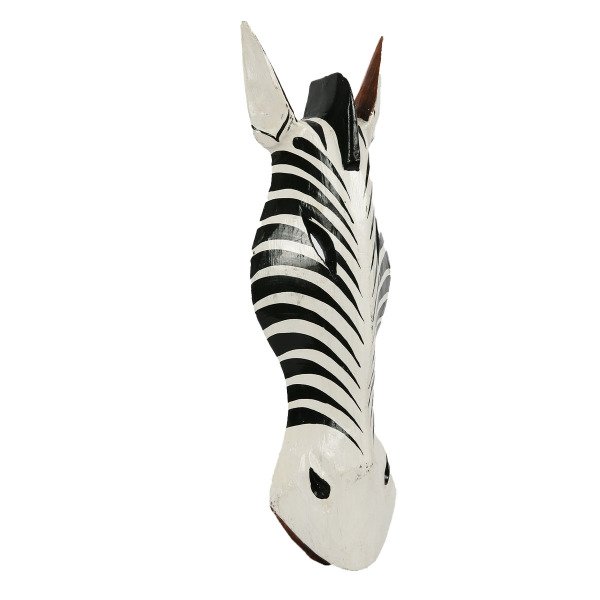 MİNDİ AĞACINDAN EL YAPIMI ZEBRA MASK  50 CM