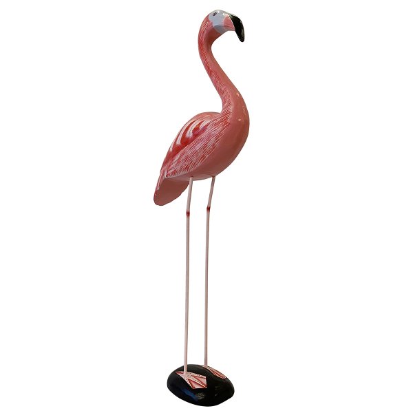 AHŞAP EL YAPIMI  BÜYÜK BOY FLAMİNGO 55CM