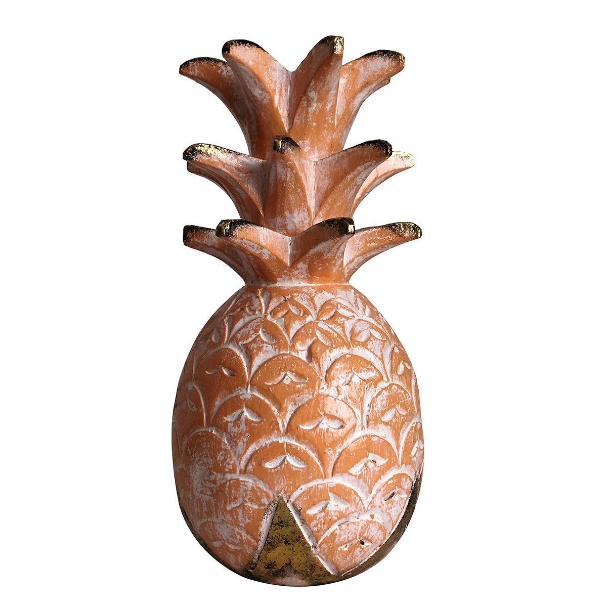 AHŞAP EL YAPIMI ANANAS EV DEKORU 31CM