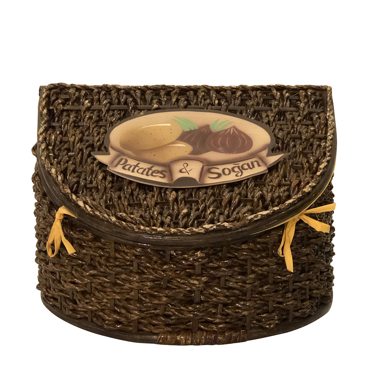 EL YAPIMI RATTAN PATATES SOĞAN SEPETİ