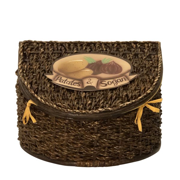 EL YAPIMI RATTAN PATATES SOĞAN SEPETİ