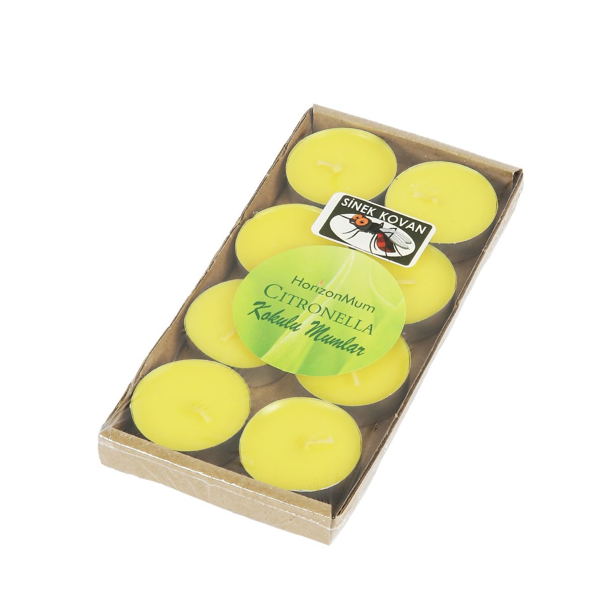 8'Lİ LİMON KOKULU SİNEK KOVAN TEALIGHT MUM