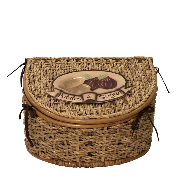EL YAPIMI RATTAN PATATES SOĞAN SEPETİ