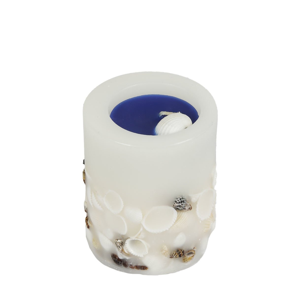 DENİZ KABUKLU SİLİNDİR MUM 7*9,5CM
