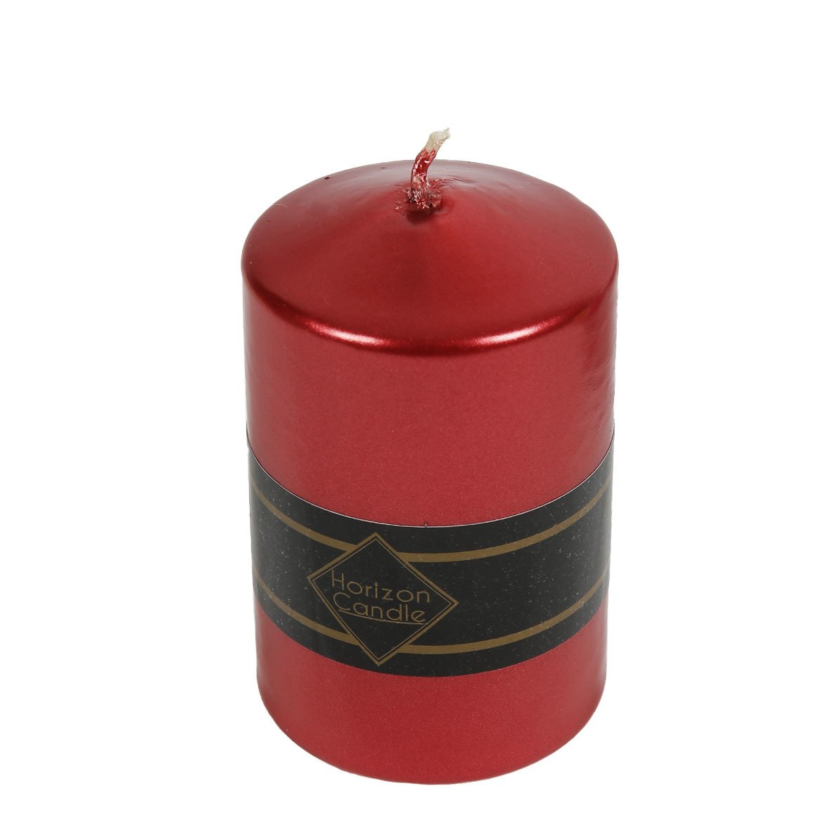BORDO VARAKLI SİLİNDİR MUM 8*12CM