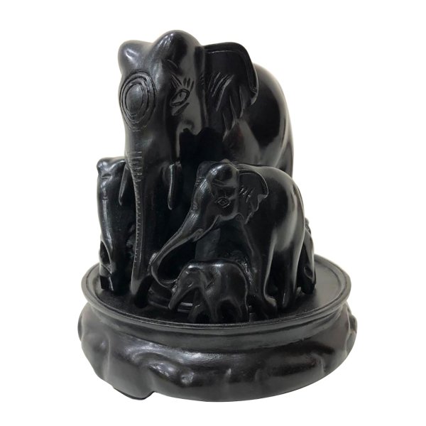 REÇİNE 7'Lİ  STANTLI AİLE FİL BİBLO 13*12 CM