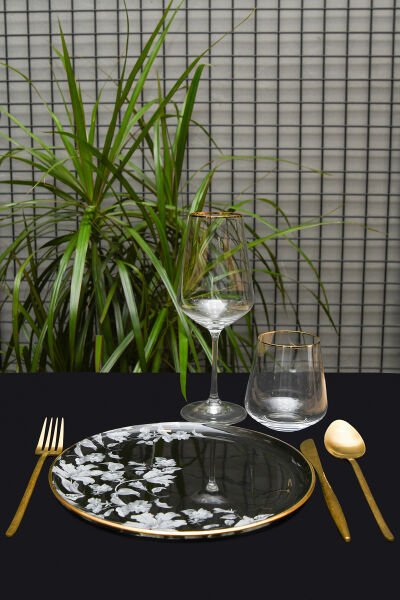 CLARA ÇİÇEKLİ  SERVİS TABAĞI 6'LI 26CM