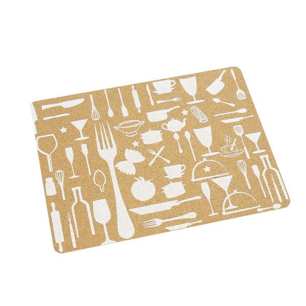 097O3037014 KLT MANTAR AMERİKAN SERVİS ,BEYAZ DESENLİ 6'LI , 40*30 CM