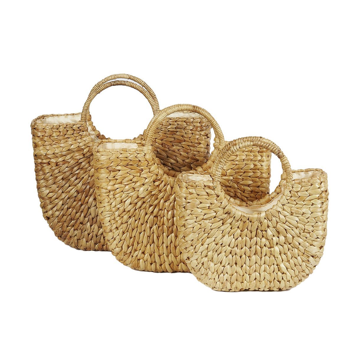 RATTAN HASIR ÇANTA JO-1 S/3 BOY 45X42X15, 40X40X11 ,32X32X10