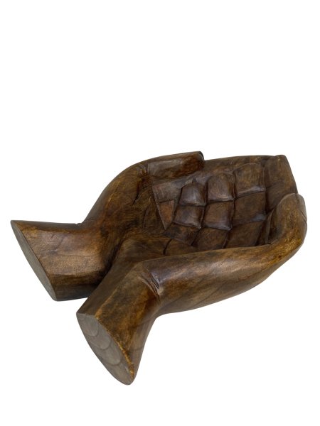 AHŞAP EL YAPIMI EL / AVUÇ MEYVELİK 45 CM